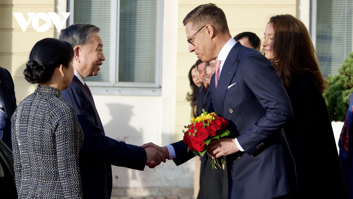 Lễ đón trọng thể Tổng Bí thư Tô Lâm và Phu nhân thăm chính thức Phần Lan